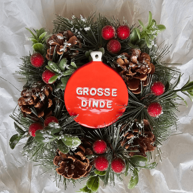 Boule de Noël GROSSE DINDE