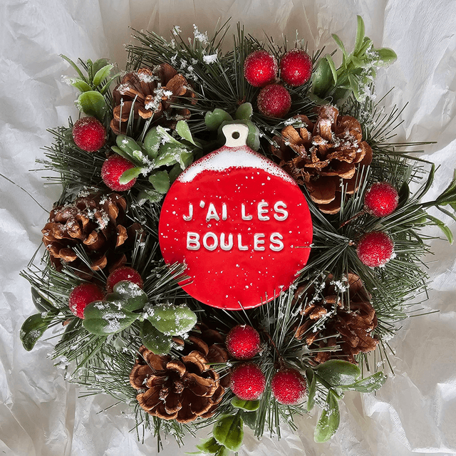 Boule de Noël J&#039;AI LES BOULES